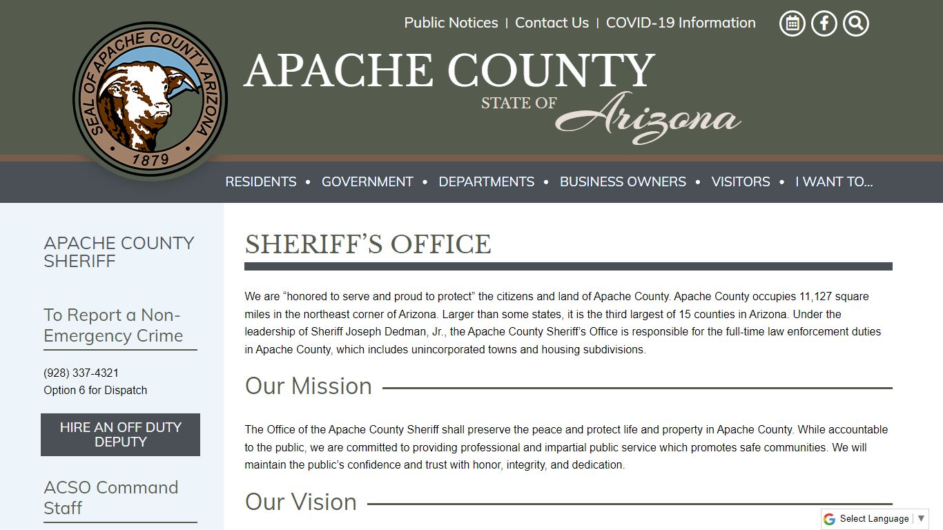 Apache County - Sheriff